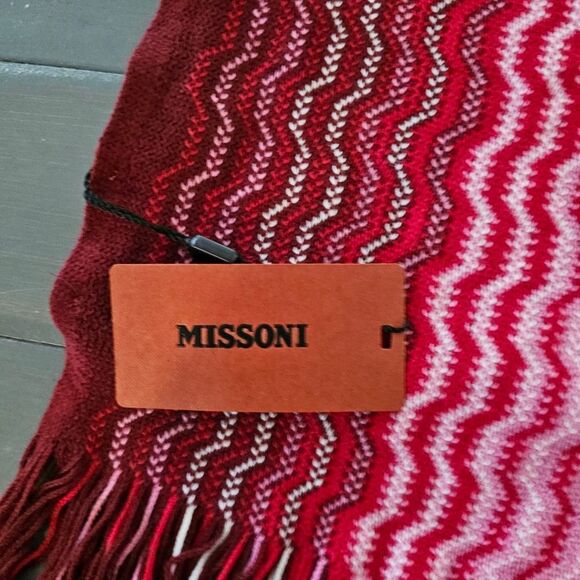 Missoni Sciappa Scarf Wool Blend made in Italy NWT - Picture 11 of 13